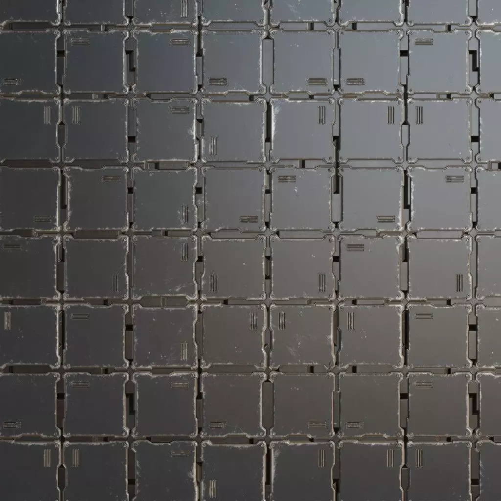 Lightly Scratched Brushed Steel PBR SEAMLESS Texture_2