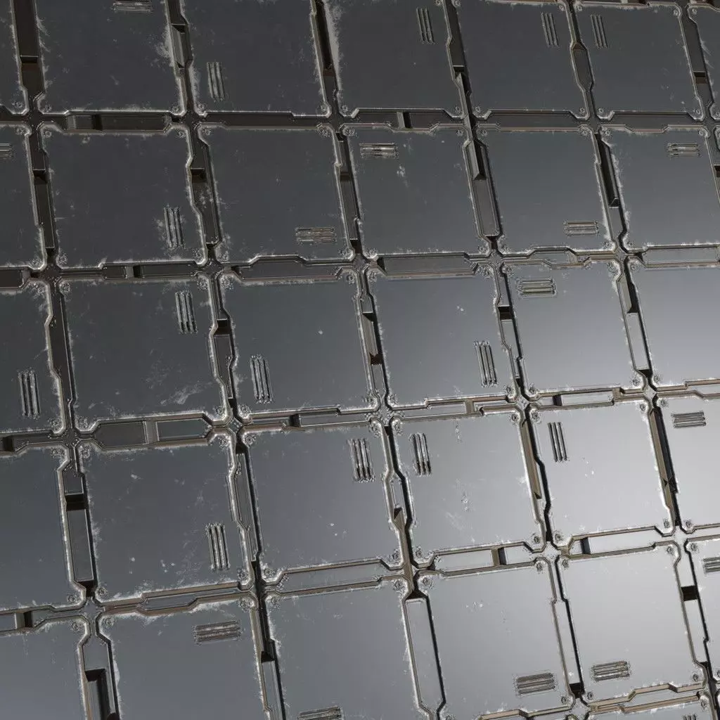 Lightly Scratched Brushed Steel PBR SEAMLESS Texture_3