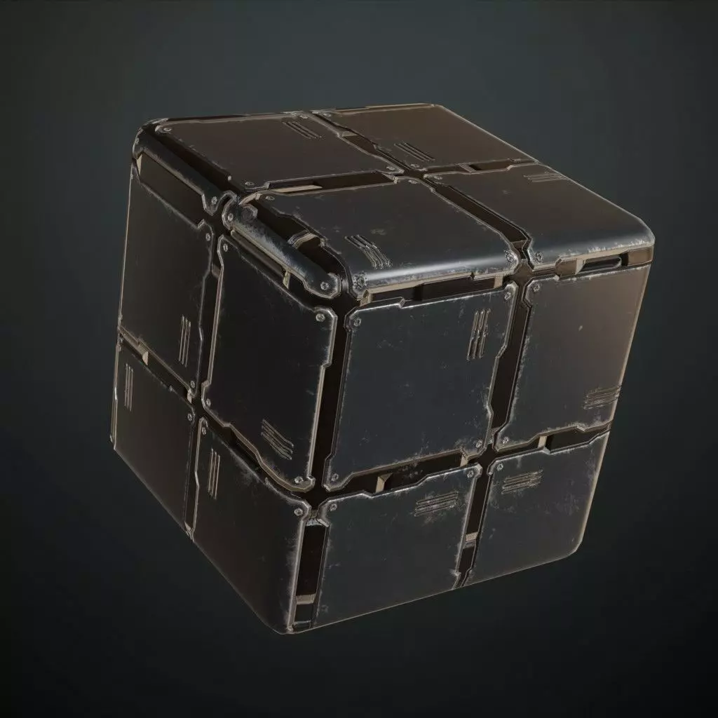 Lightly Scratched Brushed Steel PBR SEAMLESS Texture_4