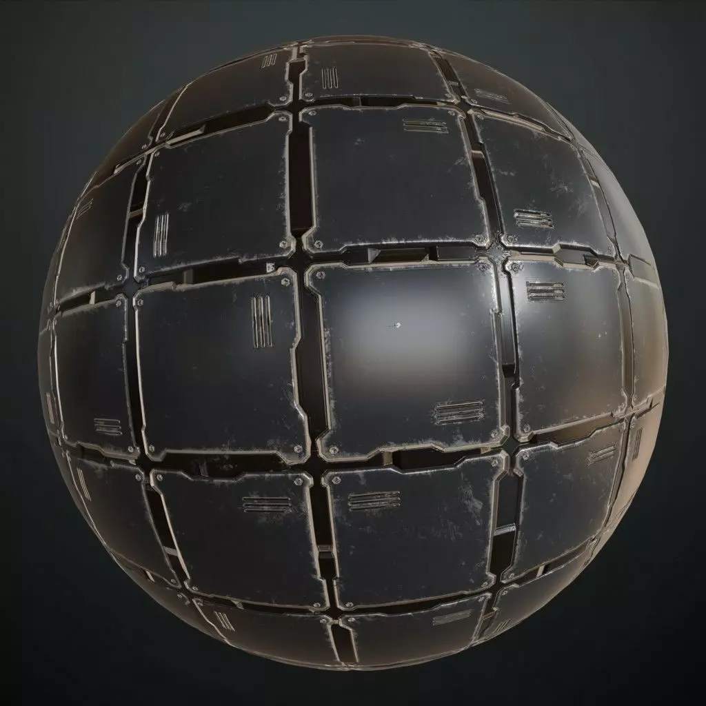 Lightly Scratched Brushed Steel PBR SEAMLESS Texture_0
