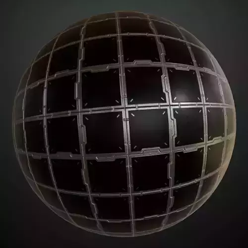 Dark Perforated Metal Slotted Vents PBR SEAMLESS