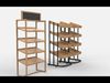 Bakery display rack 3D model_1