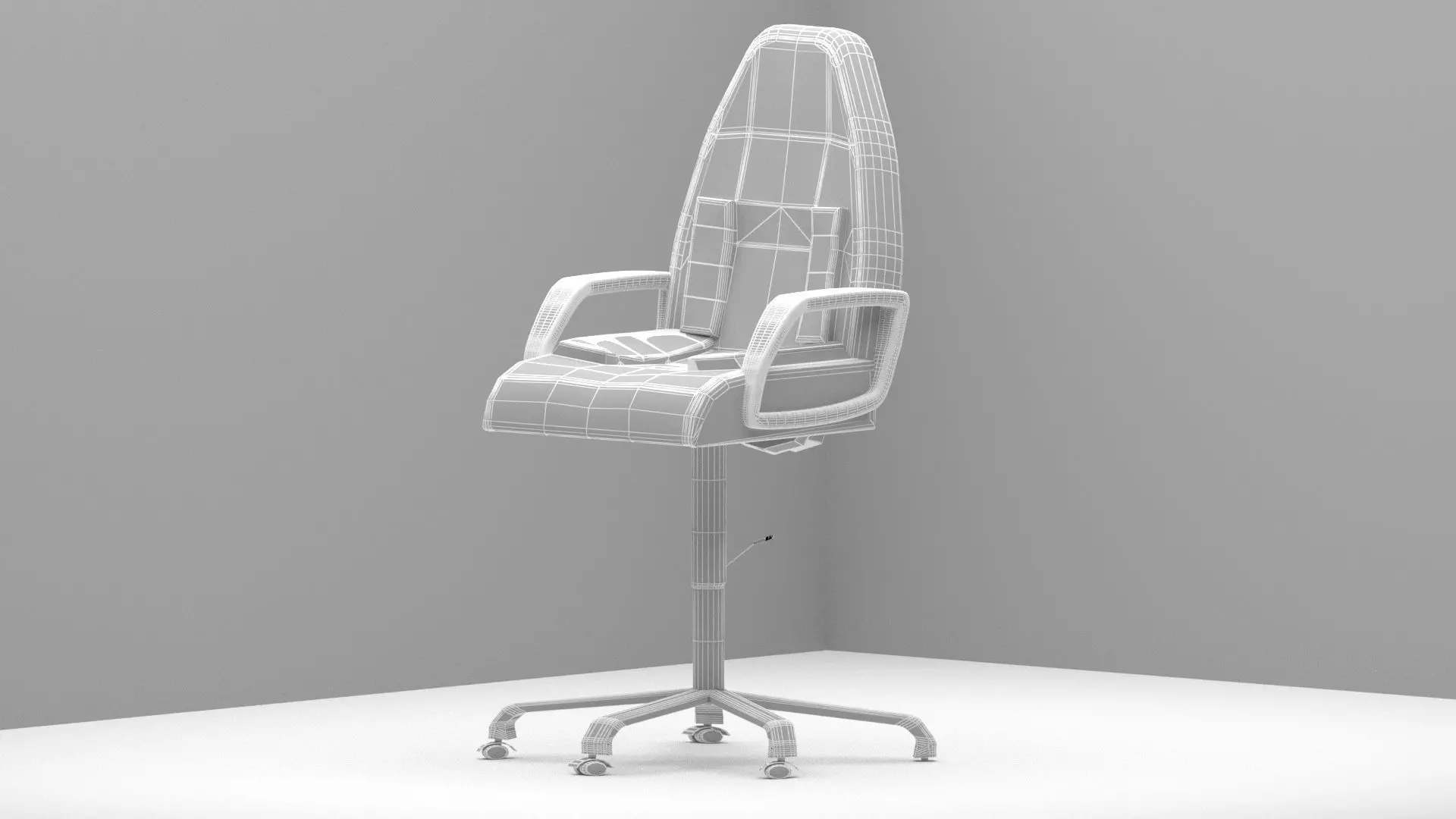 Modern Executive Office Chair 3D Model 3D model_5