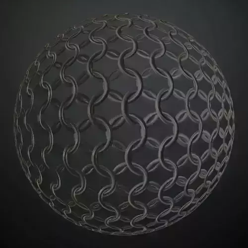 Red Perforated Metal Panel with Black Straps PBR SEAMLESS