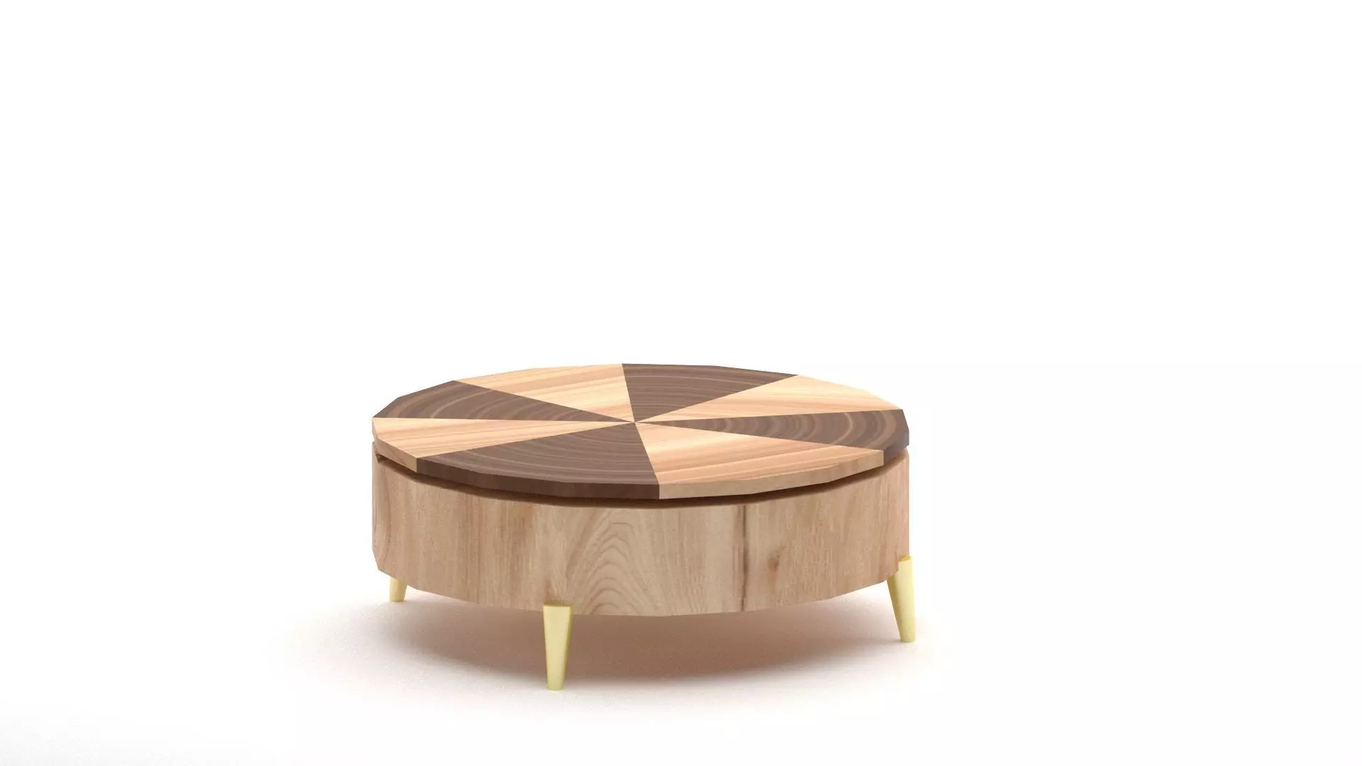 Modern Round Coffee Table 3D Model 3D model_0