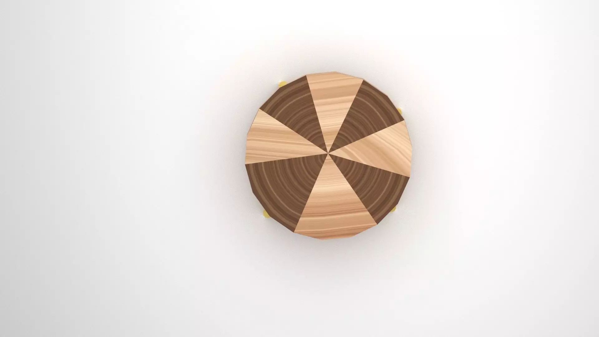Modern Round Coffee Table 3D Model 3D model_2