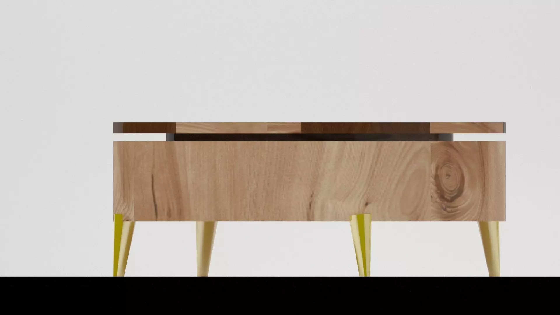 Modern Round Coffee Table 3D Model 3D model_3