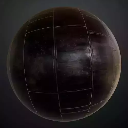 Dark Scalloped Arabesque Grille PBR SEAMLESS