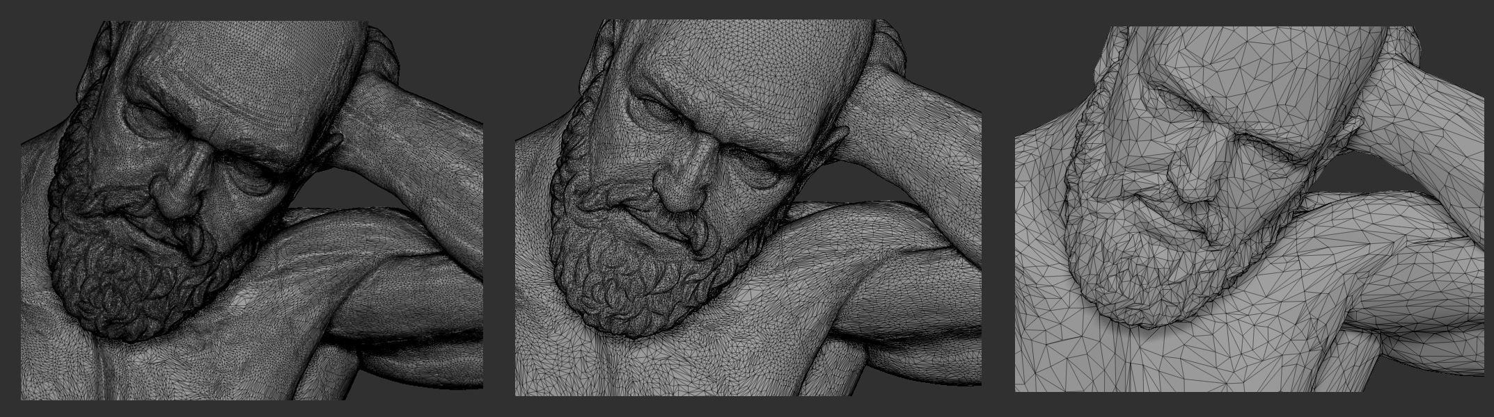 Atlas Statue Low-poly 3D model_5