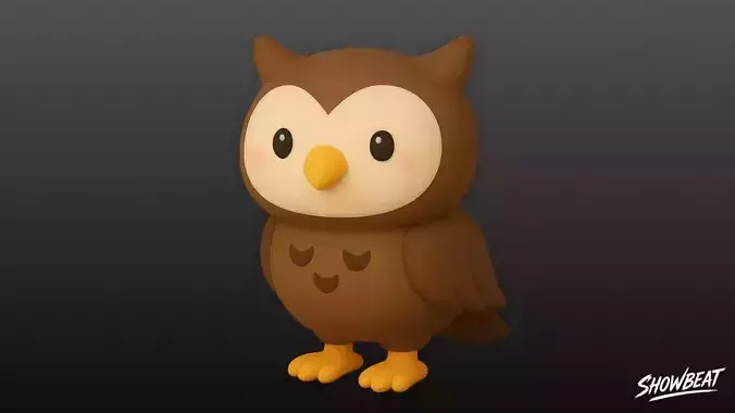 Cartoon Plush Owl
