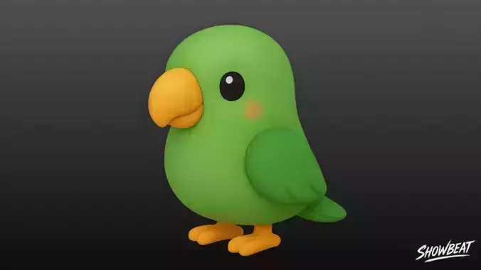 Cartoon Plush Parrot
