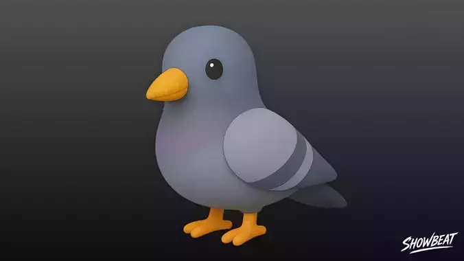 Cartoon Plush Pigeon
