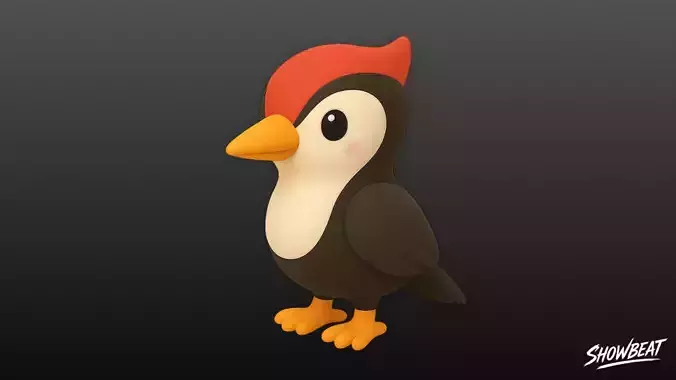Cartoon Plush Woodpecker