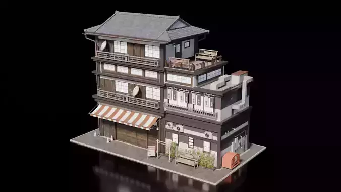 Japanese House 9 3D model