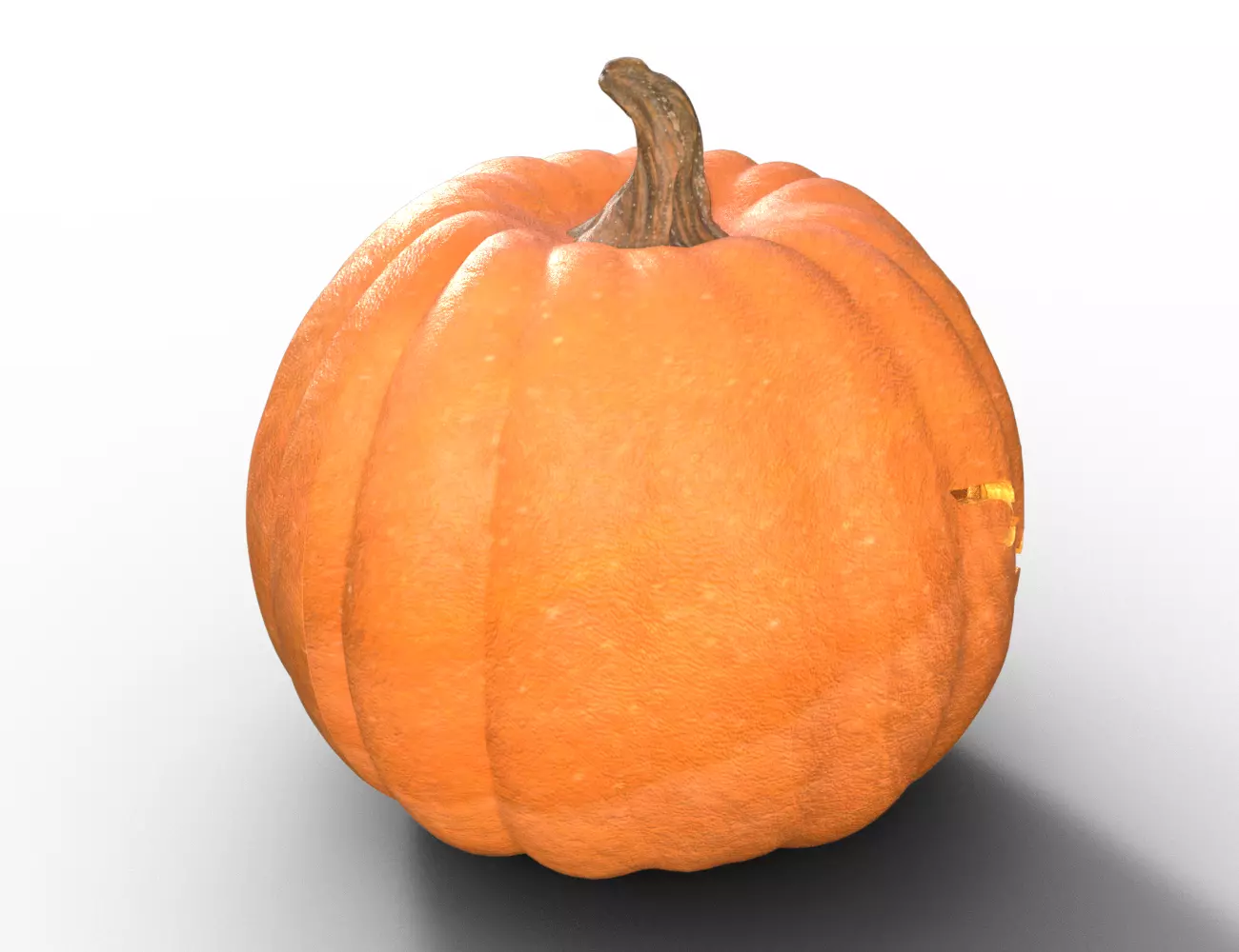 Pumpkin Hollow Grin Low-poly 3D model_4