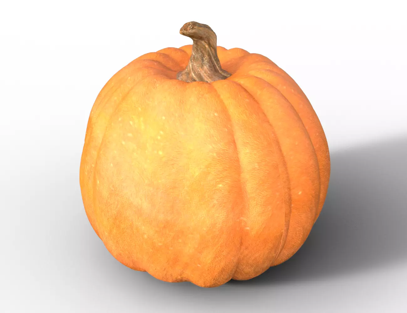 Pumpkin Hollow Grin Low-poly 3D model_6