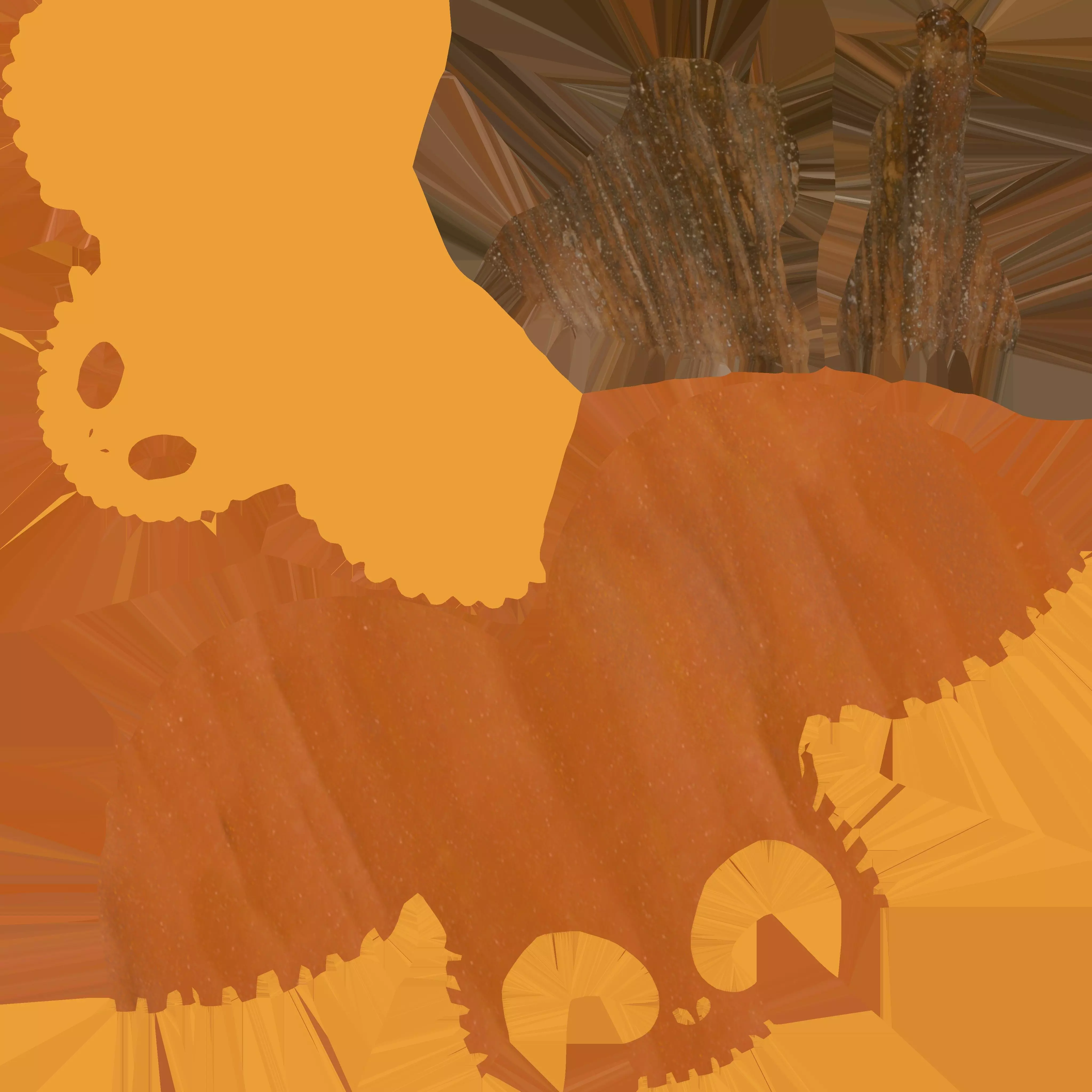 Pumpkin Hollow Grin Low-poly 3D model_26