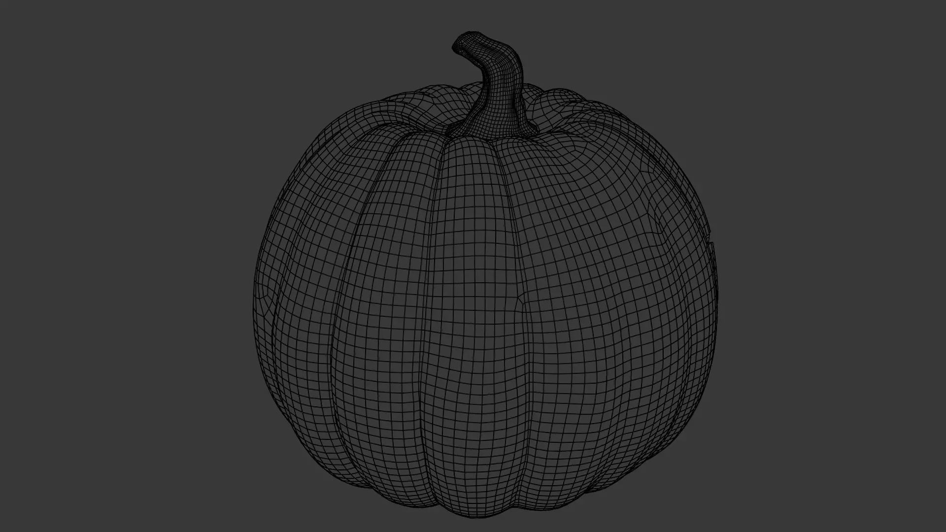 Pumpkin Hollow Grin Low-poly 3D model_23