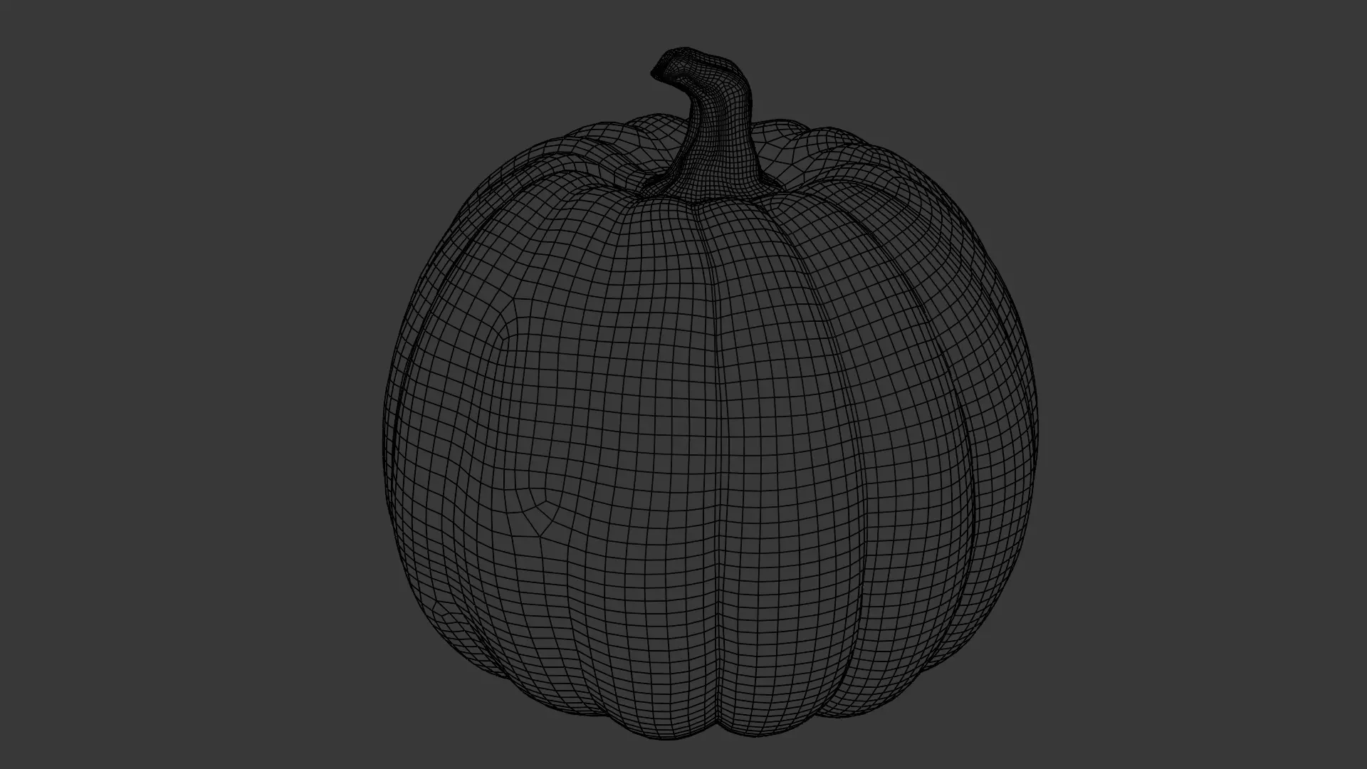 Pumpkin Hollow Grin Low-poly 3D model_24