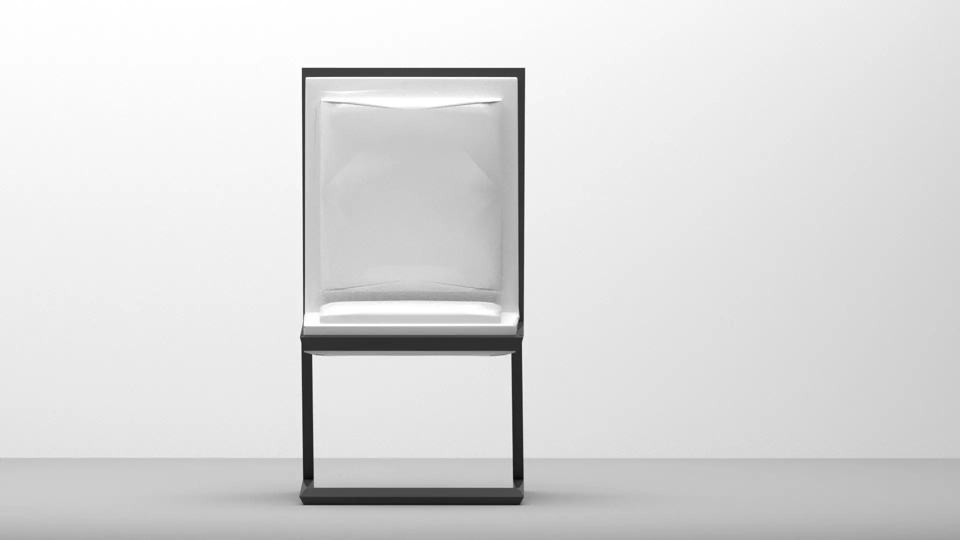 Modern Z-Frame Chair 3D Model 3D model_2