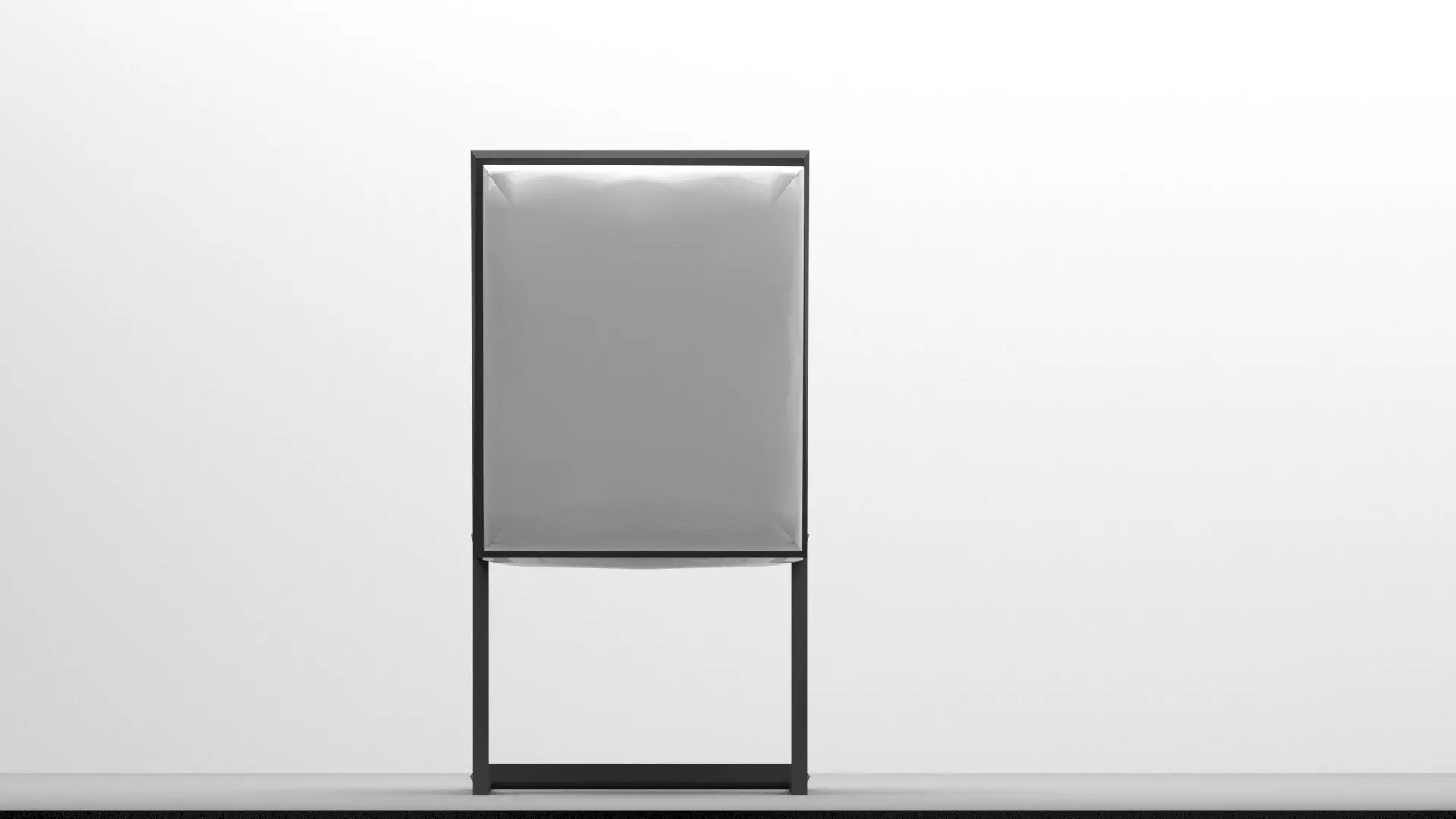 Modern Z-Frame Chair 3D Model 3D model_1