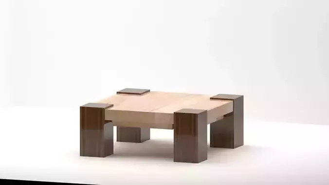 Modern Minimalist Wooden Coffee Table