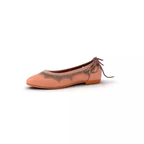 Elegant Lace Ballet Flat model pack Low-poly 3D model