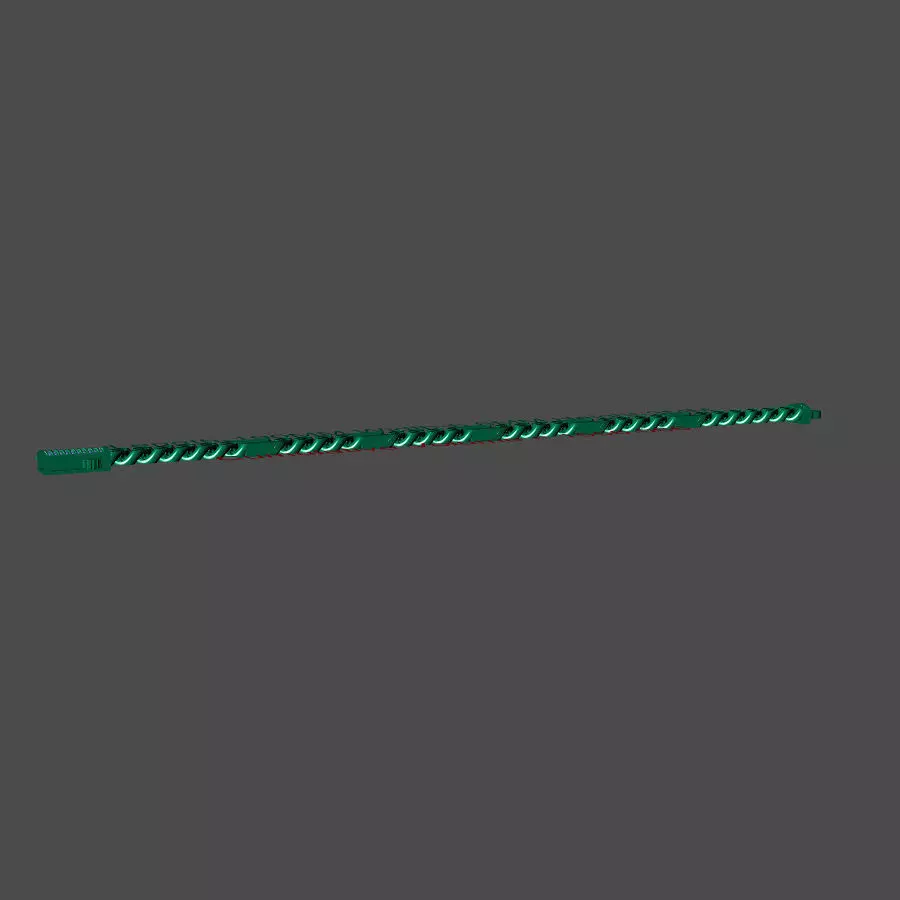 cuban bracelet 3D print model_3