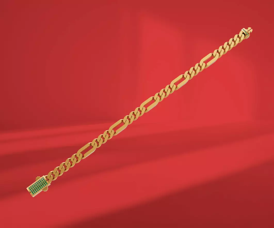 cuban bracelet 3D print model_0