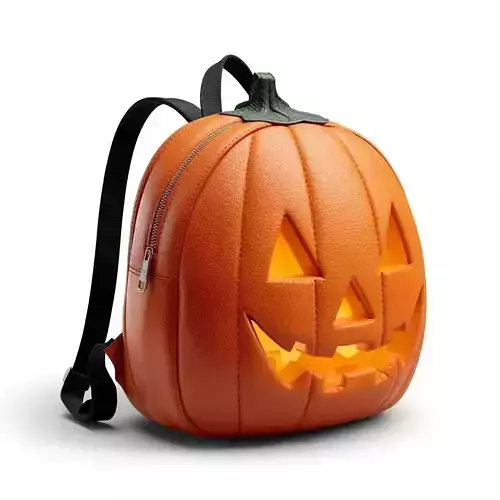 Halloween Jack-O-Lantern Backpack 3D Modeln Spooky Chic Carrier