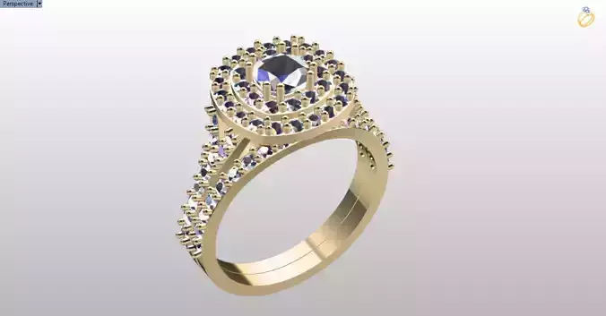 solitaire and band wedding ring