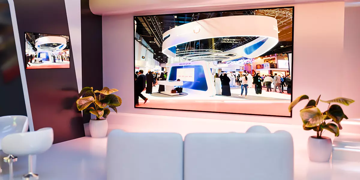 Futuristic Wood Exhibition Booth Design Blender 3D Model 3D model_4