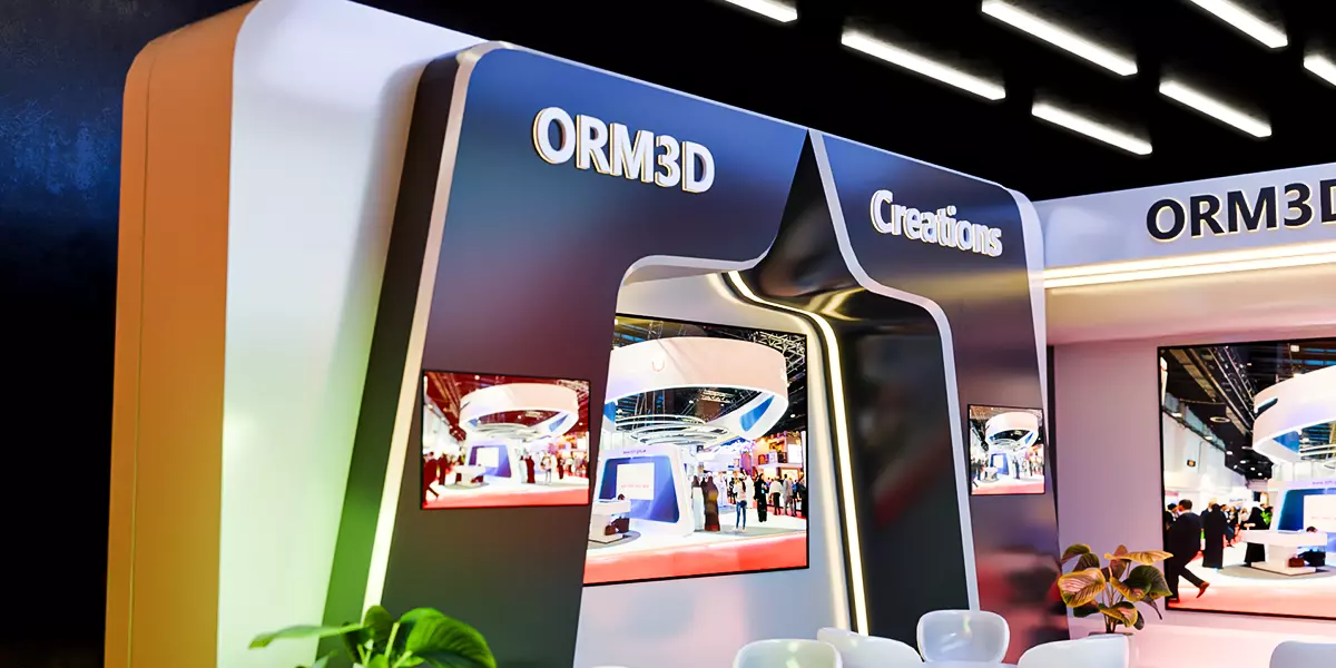 Futuristic Wood Exhibition Booth Design Blender 3D Model 3D model_5