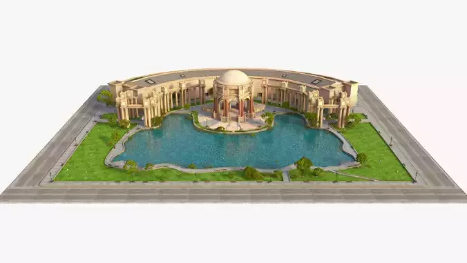 Palace of Fine Arts San Francisco 3D model 3