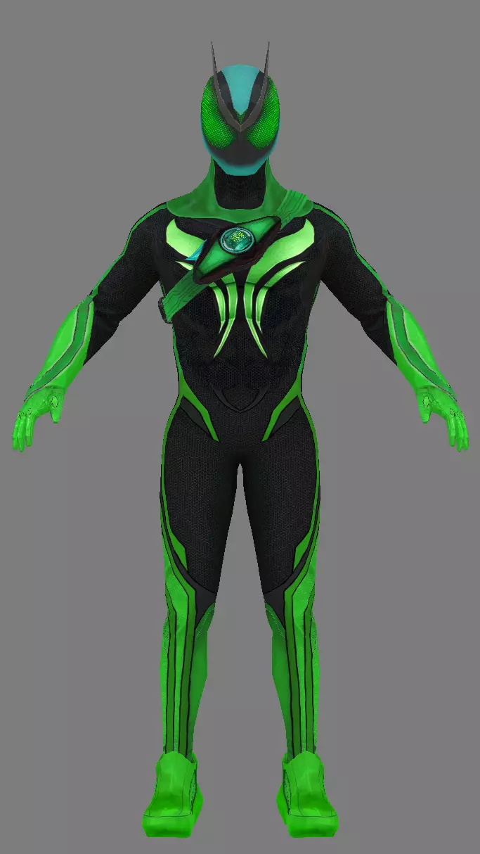 Kamen Rider Zeztz 3d Model 3D model_6