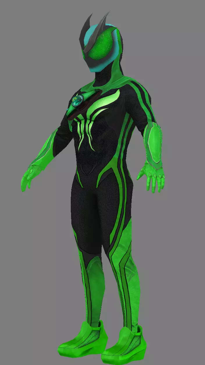 Kamen Rider Zeztz 3d Model 3D model_7
