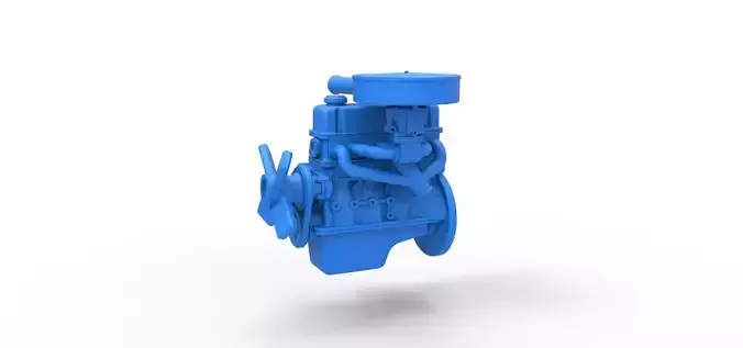 Engine of New Zealand Ministock car Scale 1 to 25