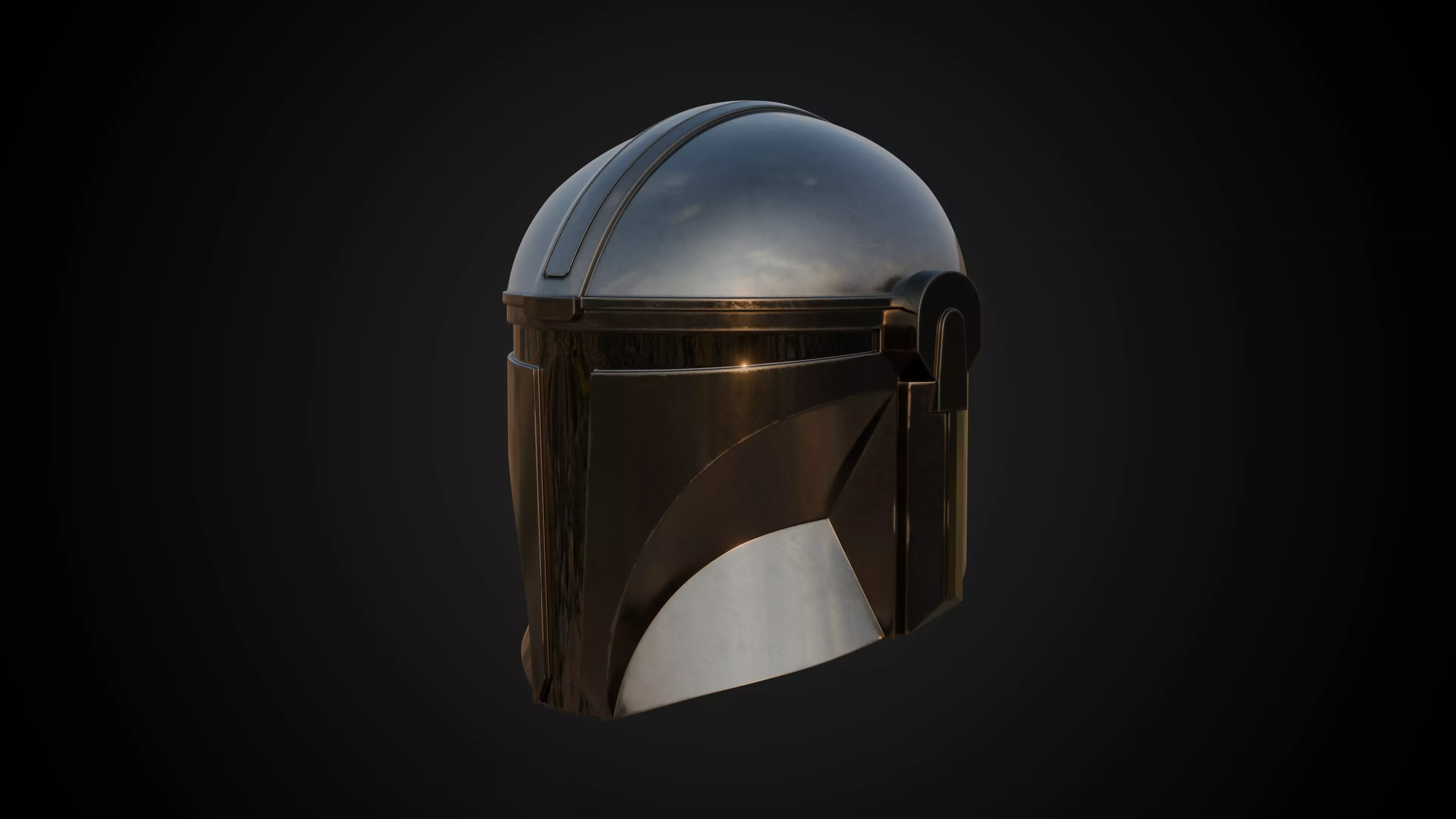 Din Djarin Helmet The Mandalorian Free 3D model_5