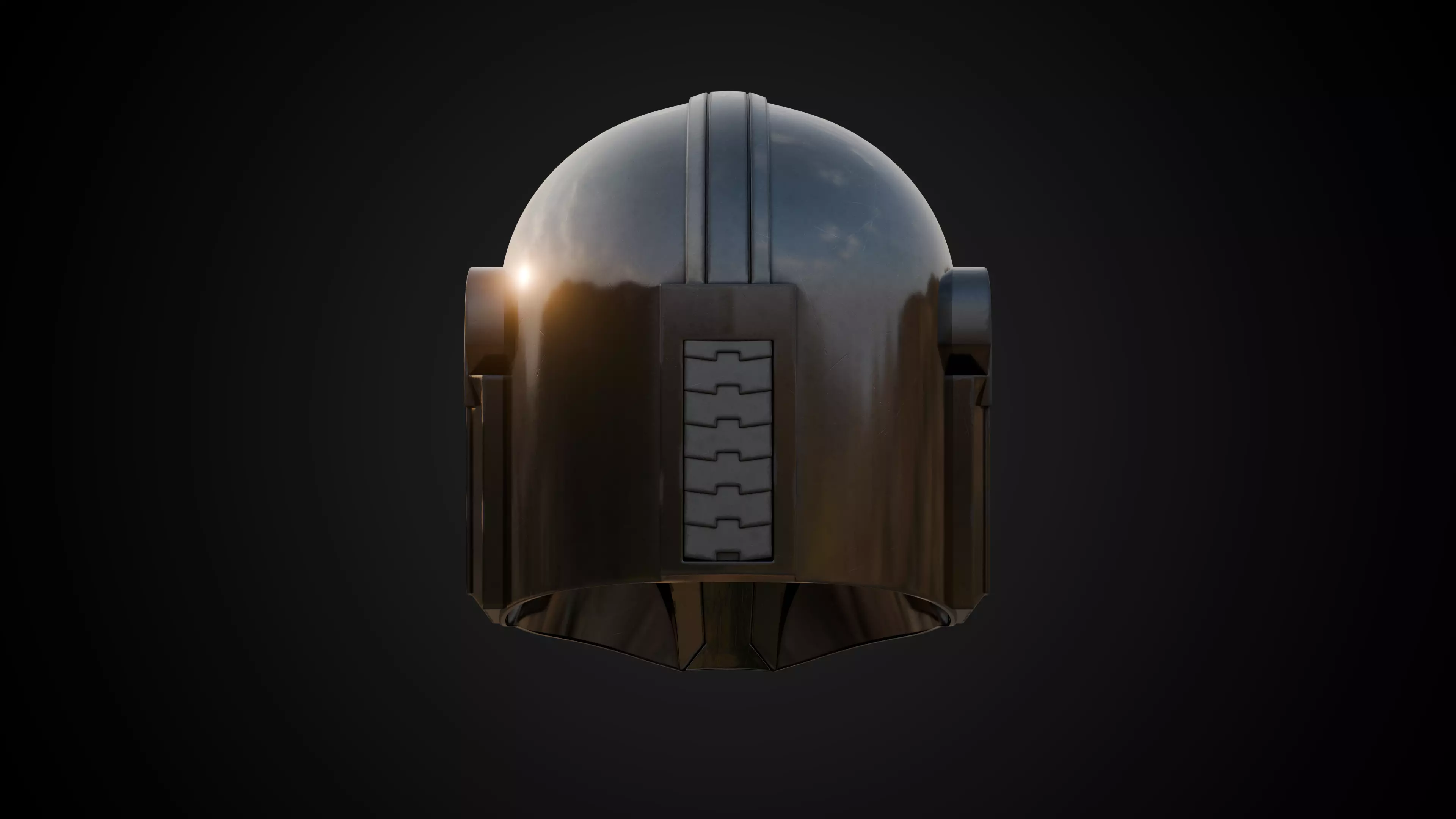 Din Djarin Helmet The Mandalorian Free 3D model_3