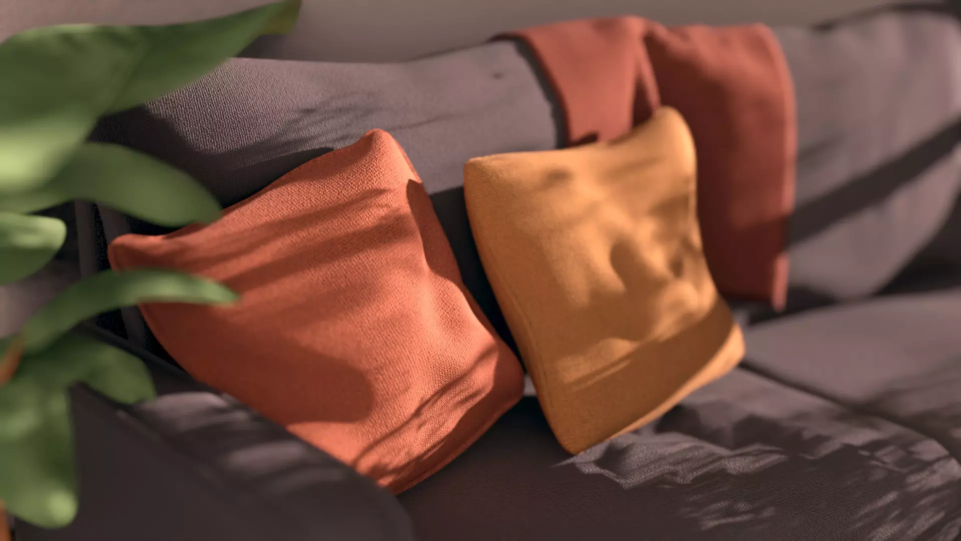 Living Room Low-polys 3D model 3D model_1