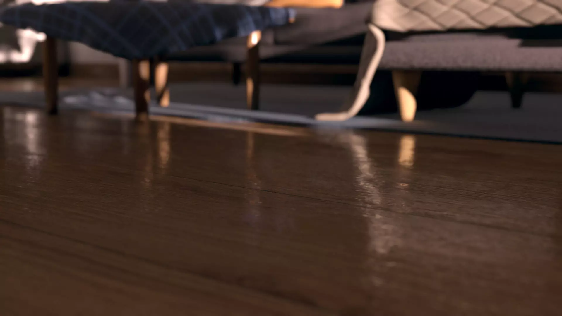 Living Room Low-polys 3D model 3D model_3