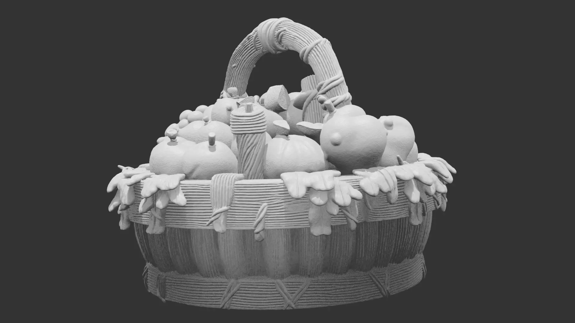 Fruit Basket Perfect For Wargaming And 3D Print 3D print model_3