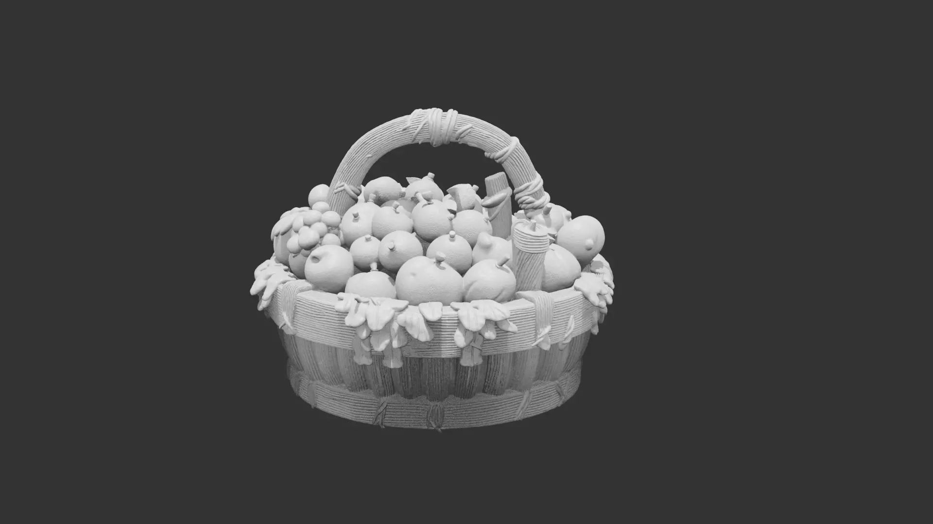 Fruit Basket Perfect For Wargaming And 3D Print 3D print model_2