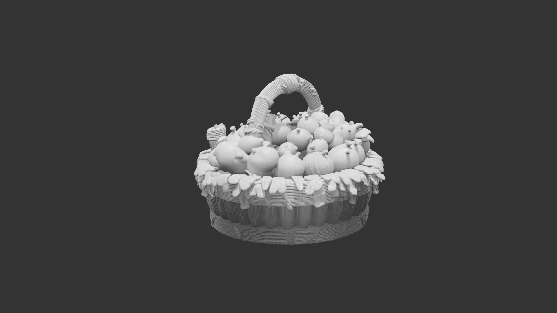 Fruit Basket Perfect For Wargaming And 3D Print 3D print model_17