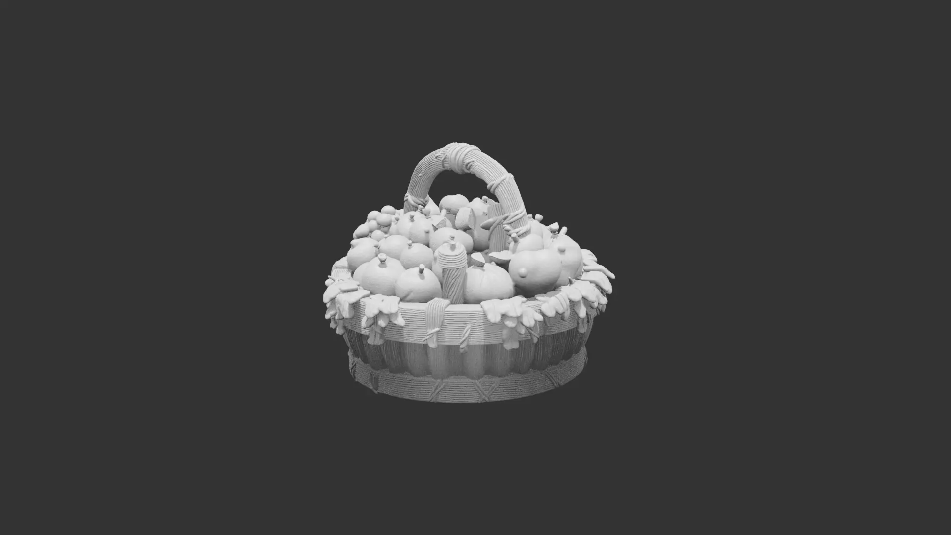 Fruit Basket Perfect For Wargaming And 3D Print 3D print model_1