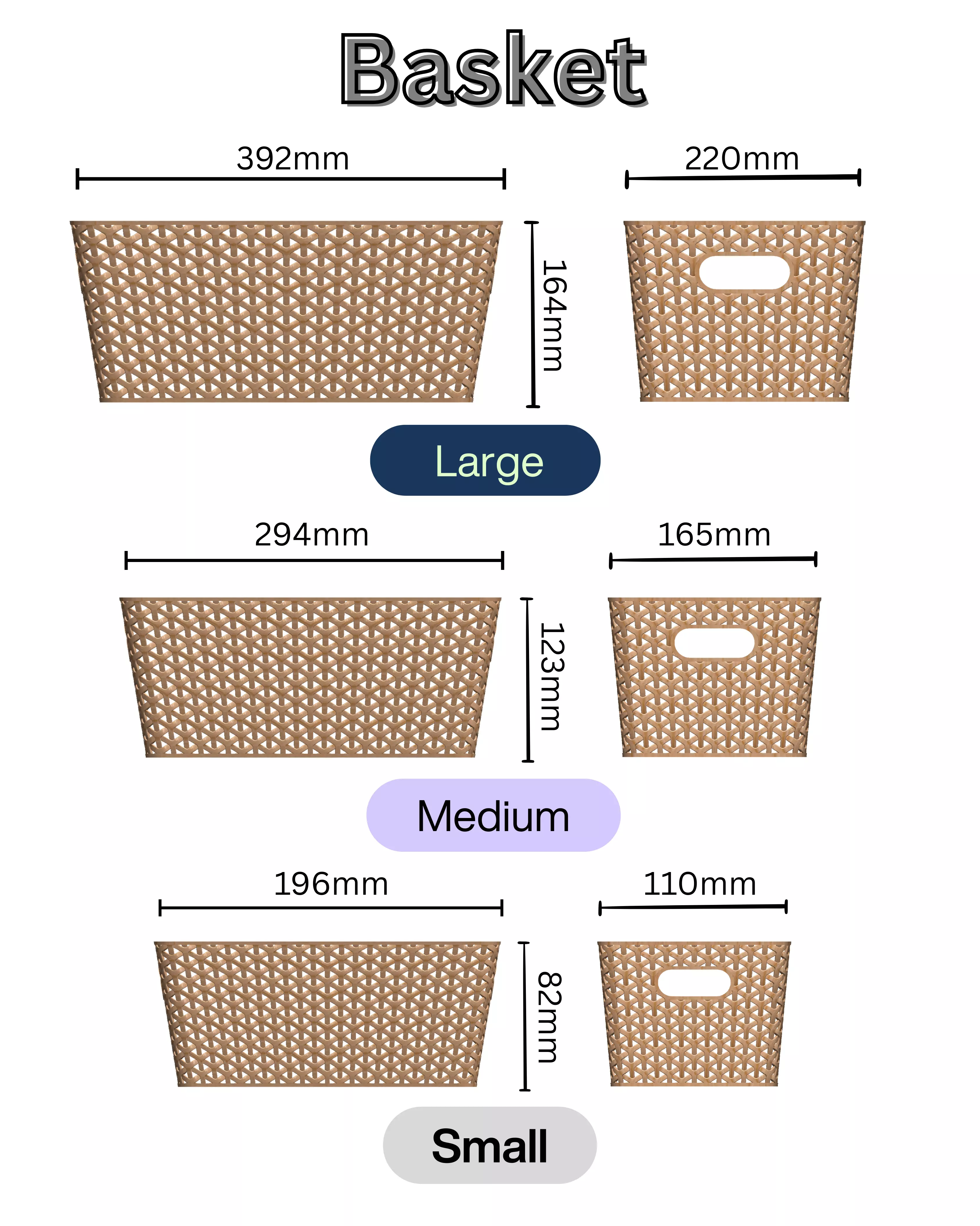 Basket 3D Model Collection 3D model_4