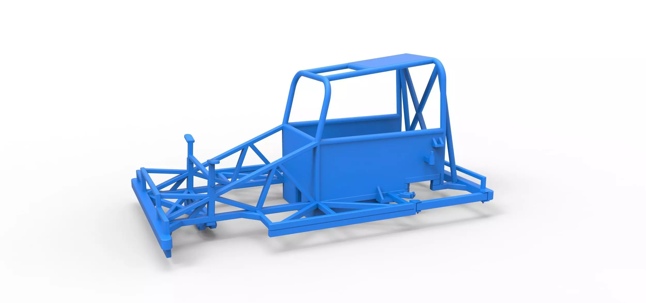 Frame of New Zealand Ministock car Scale 1 to 25 3D print model_0