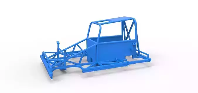 Frame of New Zealand Ministock car Scale 1 to 25