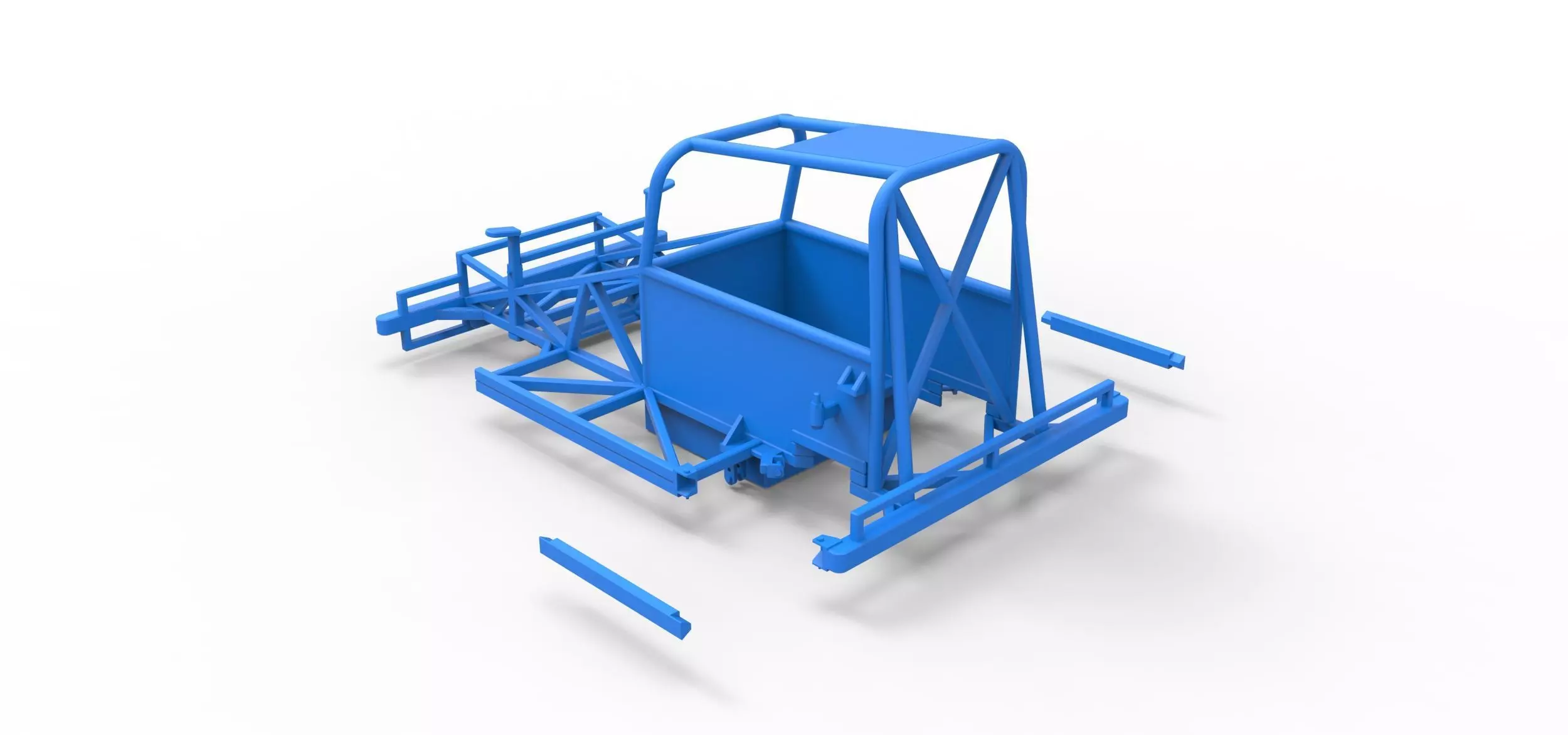 Frame of New Zealand Ministock car Scale 1 to 25 3D print model_14
