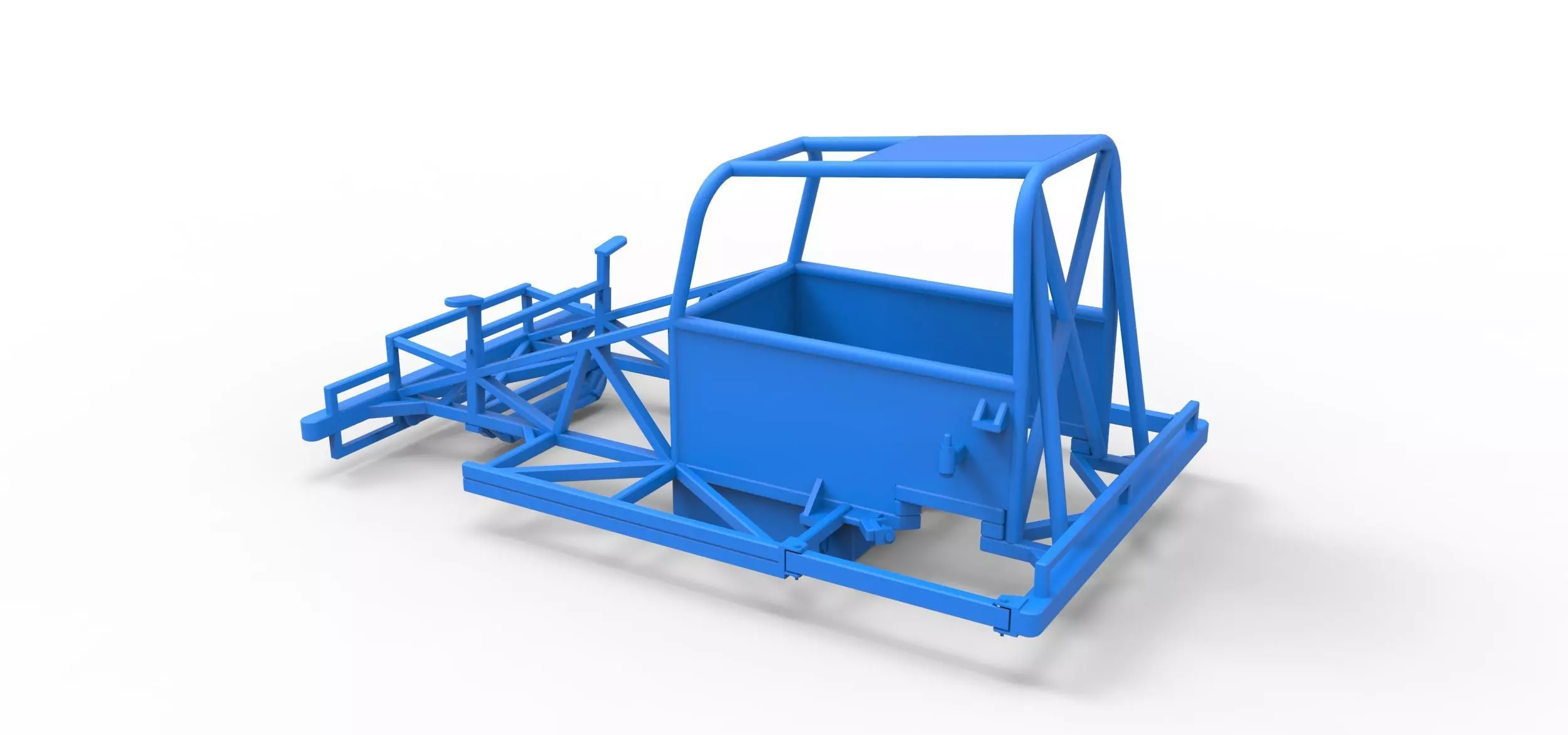 Frame of New Zealand Ministock car Scale 1 to 25 3D print model_9